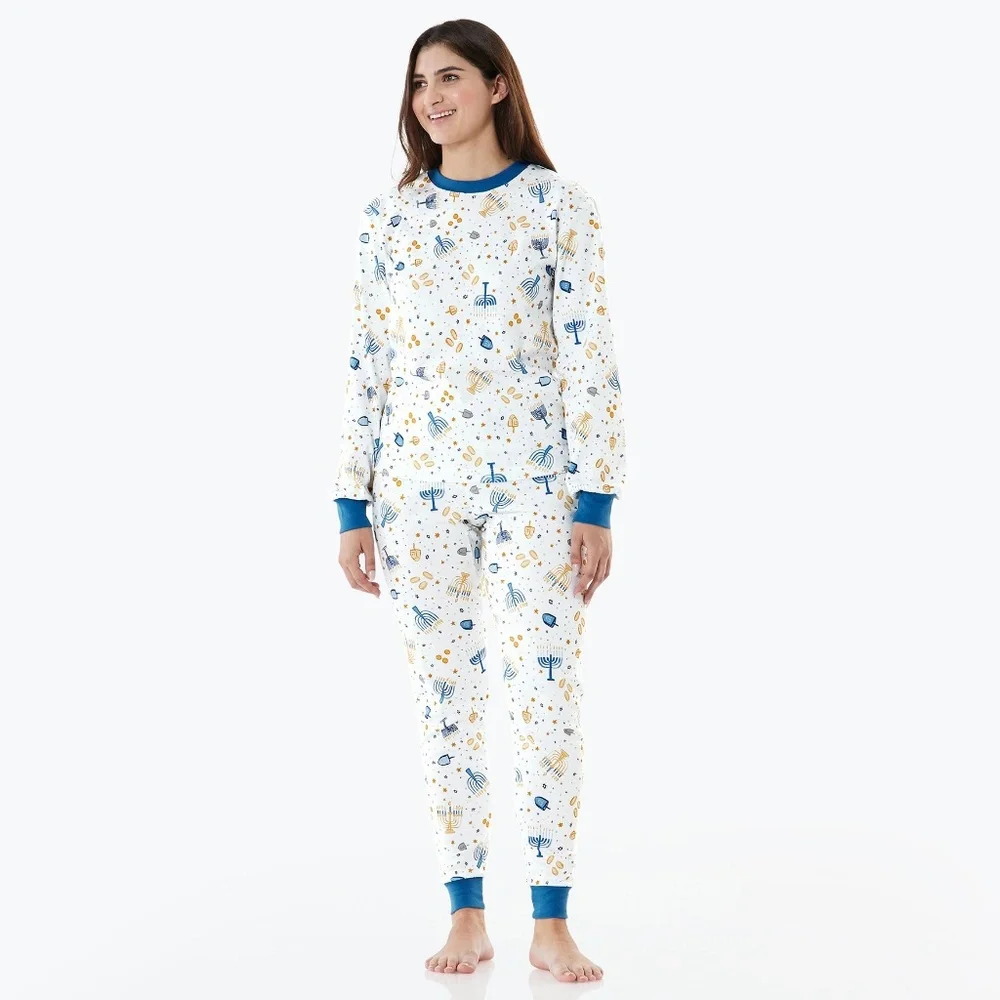 Adult Hanukkah Organic Cotton Pajama Set - PBK